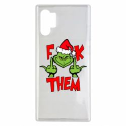 Чехол для Samsung Note 10 Plus The grinch f*ck them - PrintSalon