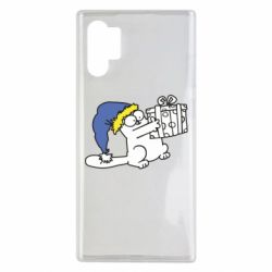 Чехол для Samsung Note 10 Plus Украинский кот саймона с подарком - PrintSalon