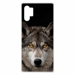 Чохол для Samsung Note 10 Plus Wolf with yellow eyes - PrintSalon