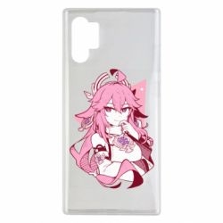 Чехол для Samsung Note 10 Plus Yae Miko portrait - PrintSalon
