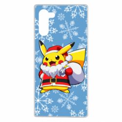 Чохол для Samsung Note 10 Santa Claus Pikachu - PrintSalon