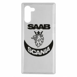 Чехол для Samsung Note 10 Scania SAAB logo - PrintSalon