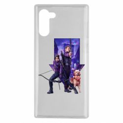 Чехол для Samsung Note 10 Соколиный глаз и Кейт Бишоп - PrintSalon