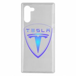 Чехол для Samsung Note 10 Tesla logo gradient - PrintSalon