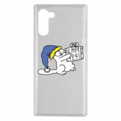 Чехол для Samsung Note 10 Украинский кот саймона с подарком - PrintSalon