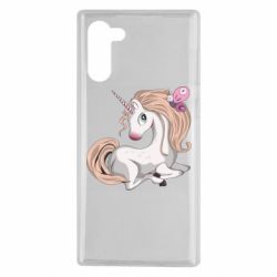 Чехол для Samsung Note 10 Unicorn with bow tie - PrintSalon