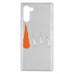 Чехол для Samsung Note 10 Зайцы возле морковки - PrintSalon