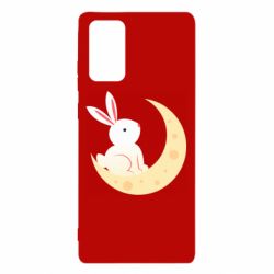 Чехол для Samsung Note 20 Cute rabbit on the moon - PrintSalon