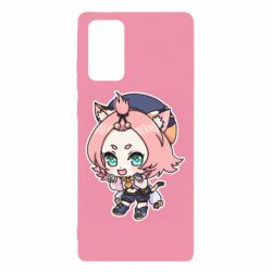 Чехол для Samsung Note 20 Genshin Impact chibi Diona - PrintSalon
