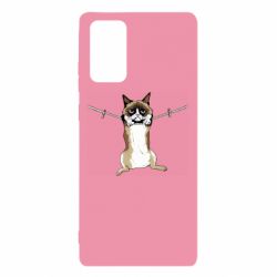 Чехол для Samsung Note 20 Grumpy Cat On The Rope - PrintSalon
