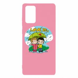 Чехол для Samsung Note 20 Love is ... in the rain - PrintSalon