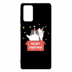 Чехол для Samsung Note 20 Meowy Christmas ( present box ) - PrintSalon