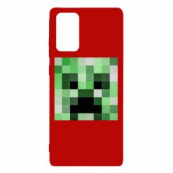 Чехол для Samsung Note 20 Minecraft minimalist Creeper - PrintSalon