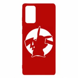 Чехол для Samsung Note 20 Pikachu silhouette - PrintSalon