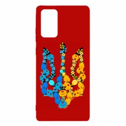 Чохол для Samsung Note 20 Тризуб квіти Україна - PrintSalon