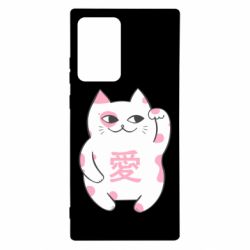 Чехол для Samsung Note 20 Ultra Cat and hieroglyphs - PrintSalon