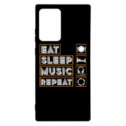 Чехол для Samsung Note 20 Ultra Eat sleep dj repeat. - PrintSalon