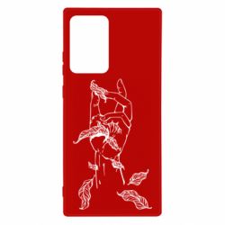 Чехол для Samsung Note 20 Ultra Hand with leafs - PrintSalon