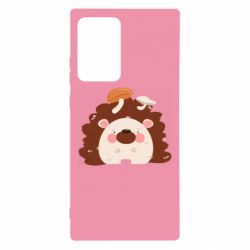 Чехол для Samsung Note 20 Ultra Hedgehog with mushrooms - PrintSalon