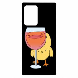 Чехол для Samsung Note 20 Ultra Качка і келих вина - PrintSalon