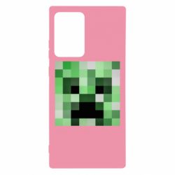 Чехол для Samsung Note 20 Ultra Minecraft minimalist Creeper - PrintSalon