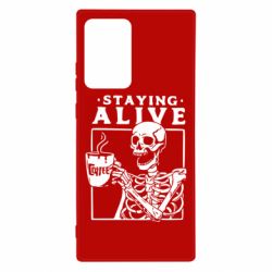 Чехол для Samsung Note 20 Ultra Staying alive with coffee - PrintSalon
