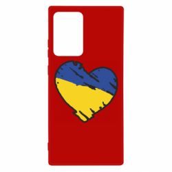 Чехол для Samsung Note 20 Ultra Украина сердце с царапинами - PrintSalon