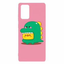 Чехол для Samsung Note 20 Уточка в костюме динозавра - PrintSalon
