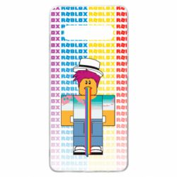 Чехол для Samsung S10+ 3D Roblox Rainbow - PrintSalon