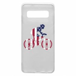 Чехол для Samsung S10 American cyclist - PrintSalon