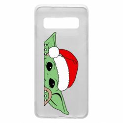 Чохол для Samsung S10 Baby Yoda Santa - PrintSalon