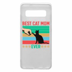Чехол для Samsung S10 Best cat mom ever - PrintSalon