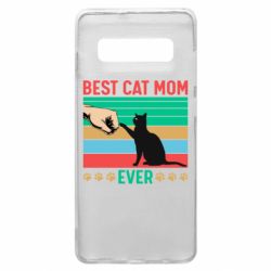 Чехол для Samsung S10+ Best cat mom ever - PrintSalon