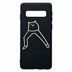 Чехол для Samsung S10 Cat in pants - PrintSalon