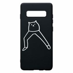 Чехол для Samsung S10+ Cat in pants - PrintSalon