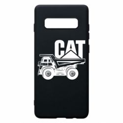 Чехол для Samsung S10+ CAT logo and truck - PrintSalon