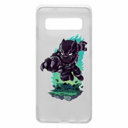 Чехол для Samsung S10 Cute Black panther - PrintSalon
