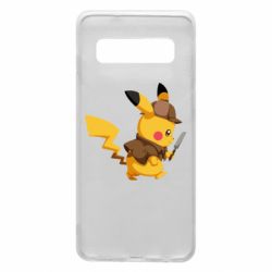 Чехол для Samsung S10 Cute Detective Pikachu - PrintSalon