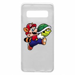 Чехол для Samsung S10 Cute Mario with turtle - PrintSalon
