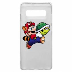 Чехол для Samsung S10+ Cute Mario with turtle - PrintSalon