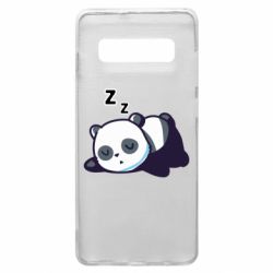 Чехол для Samsung S10+ Cute panda sleeping - PrintSalon