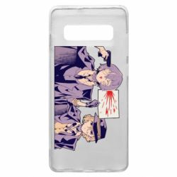 Чехол для Samsung S10+ Dazai and Chuuya meme-PrintSalon Чехол для Samsung S10+ Dazai and Chuuya meme