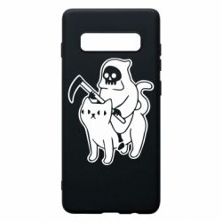 Чохол для Samsung S10+ Death and cat - PrintSalon