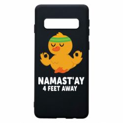 Чехол для Samsung S10 Duck Namast'ay Away - PrintSalon