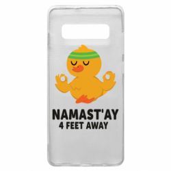 Чехол для Samsung S10+ Duck Namast'ay Away - PrintSalon