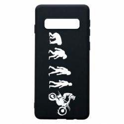 Чехол для Samsung S10 Эволюция мотоциклиста - PrintSalon