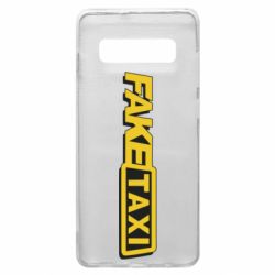 Чехол для Samsung S10+ Fake taxi logo 2 - PrintSalon
