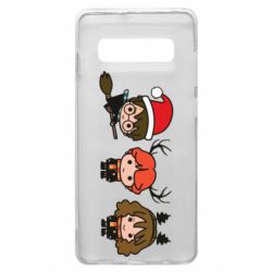 Чохол для Samsung S10+ Гаррі Поттер та друзі новорічні - PrintSalon
