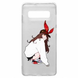 Чехол для Samsung S10+ Genshin Impact Amber - PrintSalon