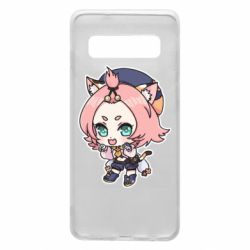 Чехол для Samsung S10 Genshin Impact chibi Diona - PrintSalon